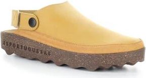 FLY London Chuck Platform Slingback Clog in 002 Camel Eco Nubuck at Nordstrom Rack, Size 10-10.5Us / 41Eu