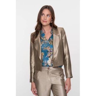 Geisha gebloemde blousetop blauw