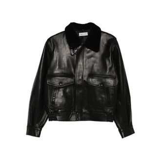 Ernest W. Baker Flap-pocket Leather Jacket