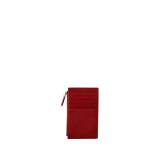 Borbonese Accessoires, Dames, Rood, ONE Size, Leer, Medium Cardholder Pouch
