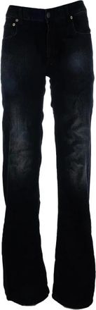 Balenciaga Flared Jeans, female, Black, Size: W27 Wide-leg Cotton Jeans