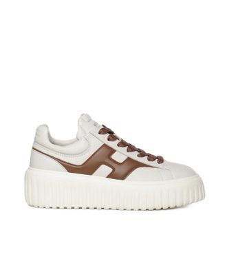 Hogan Off-White Leather Chunky-Sole Sneakers