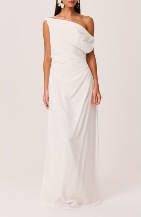 SNDYS Clemence Off the Shoulder Maxi Dress in White at Nordstrom, Size X-Small