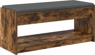 vidaXL Banco De Entrada Roble Ahumado 103 X 38 X 45 Cm Vidaxl