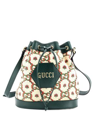 Gucci 100 Ophidia Limited Edition Canvas bucket bag - Groen