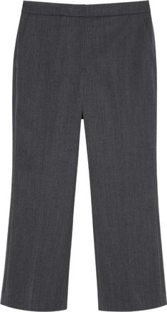 Calvin Klein Geklede broek met rechte pijpen - Dames - Broeken - Grijs - Maat: 4XS Zijde