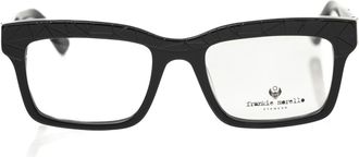 Frankie Morello Black Acetate Glasses Mens Frame