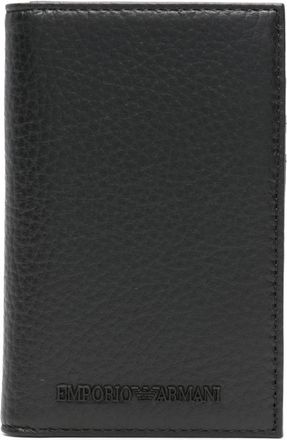 Emporio Armani Creditcardhouder voor mannen - Heren - Portefeuilles - Zwart - ONE Size - Accessoires
