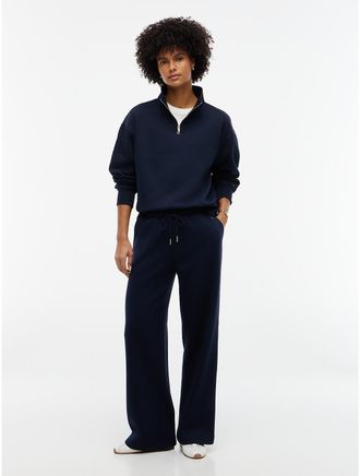 Tommy Hilfiger Womens Straight Leg Sweatpant - Navy - XXL