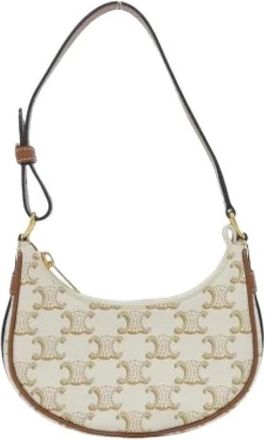 Celine Pre-owned Mini Bags, female, White, Size: ONE SIZE Pre-owned Vintage Mini Shoulder Bag