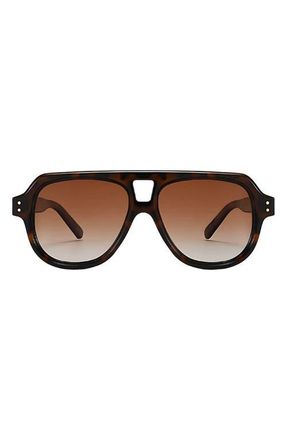 Fifth and Ninth Ender 53mm Polarized Aviator Sunglasses in Torte /Brown at Nordstrom