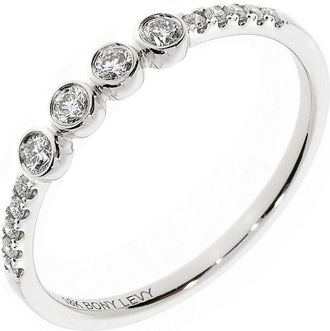 Bony Levy 18K White Gold Diamond Stackable Ring at Nordstrom Rack, Size 6.5
