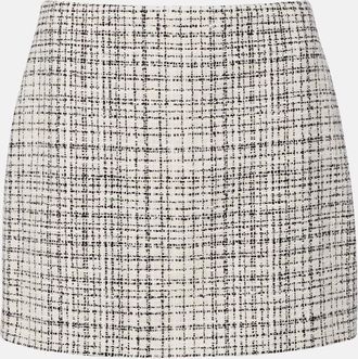 Valentino Cotton-blend tweed miniskirt