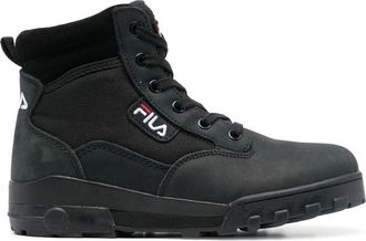 Fila Grunge lace-up ankle boots - women - Leather - 5.5 - Black