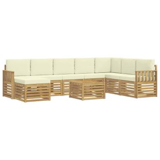 vidaXL Juegos De Sof&aacute;s Madera De Acacia S&oacute;lida Vidaxl