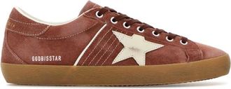 Golden Goose Red Lace Up Sneakers
