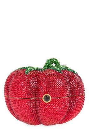 Judith Leiber Tomato Pomodoro Crystal Embellished Clutch in Champagne Light Siam Multi at Nordstrom