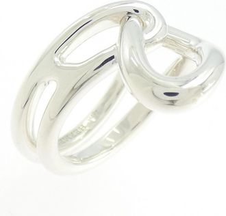 Herm&egrave;s Silver Silver 925 Band Ring (Pre-Owned)