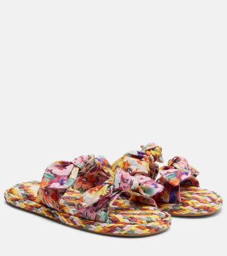 Zimmermann Carousel printed espadrille slides