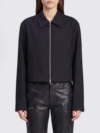 Our Legacy Merino Wool Shirt Jacket with Zip Closure and Dropped Shoulders