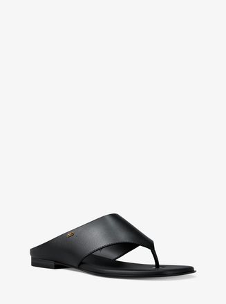 Michael Kors Alster Leather Thong Sandal