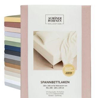 Sch&ouml;ner Wohnen Kollektion Sch&ouml;ner Wohnen S&aacute;bana Ajustable Flat - 1 Unidad 200x200 Cm, Blanco