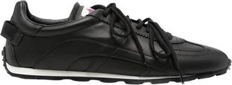 Dsquared2 Maple-Leaf Leren Sneakers - Heren - Sneakers - Zwart - 46 EU - Leer - Schoenen