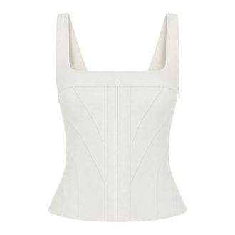 Giovanni Bedin Top sin mangas - Tops - Mujer - Blanco - M