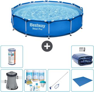 Bestway Piscina Bestway Steel Pro Redonda - 366x76 Cm - 8-piezas S21603