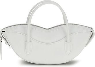 Fiorucci White Calf Leather Bos Taurus Shoulder Womens Bag