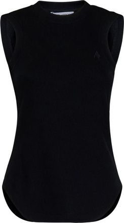 The Attico Reese Tanktop - Dames - Tops zonder mouwen - Zwart - XS - Katoen - Tops