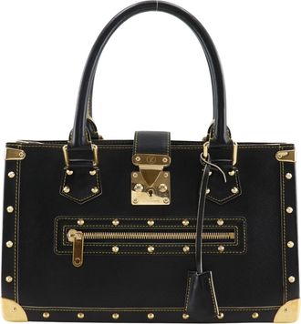 Louis Vuitton Black Noir Leather Tote Bag (Pre-Owned)
