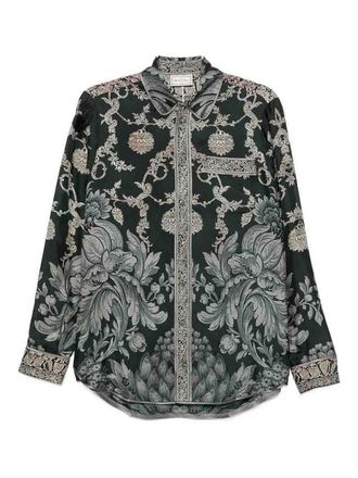 Pierre-Louis Mascia Printed Silk Shirt