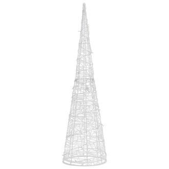 vidaXL Vidaxl - Cono De Luz Led De Pir&aacute;mide Decorativo Acr&iacute;lico Azul 120 Cm