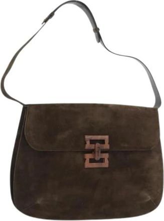 Ferragamo Pre-owned Shoulder Bags, female, Brown, Size: ONE SIZE Pre-owned Shoulder Bag