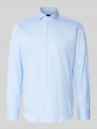HUGO BOSS Regular Fit Businesshemd aus reiner Baumwolle Modell H_Joe-SP-C1 in Bleu, Gr&ouml;&szlig;e 39