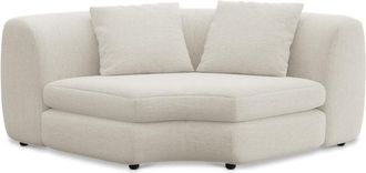 Castlery Fable Corner Sofa Customized, Performance Classic Twill Cream, Spill Resistant, Ultra Deep Seats for Sofas, Castlery Brand