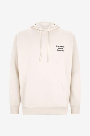 Drôle de Monsieur Kapuzensweatshirt aus Baumwolle Le Hoodie Slogan