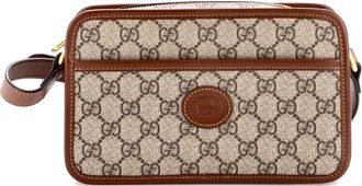 Gucci Interlocking G Patch Camera Bag Gg Coated Canvas Mini (Authentic Pre-Loved)