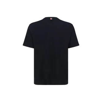 Thom Browne Cotton Crew Neck T-Shirt - Black