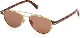 Tom Ford FT1361 ANTHONY-02 30E Mens Sunglasses Gold Size 55