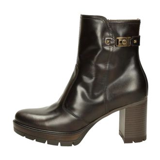 Nero Giardini Manolete Tronchetto - Dames - Schoenen - Bruin - Maat: 36 EU Zijde