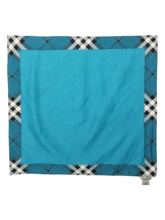 Burberry Nova-Check cotton scarf - Blue