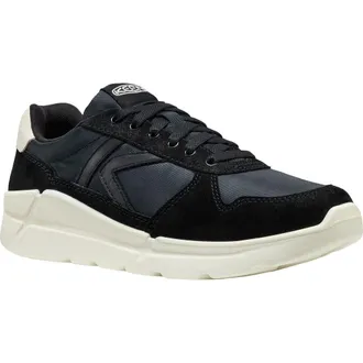 Keen KM2 Jogger Leather Sneaker in Black/birch at Nordstrom, Size 10.5