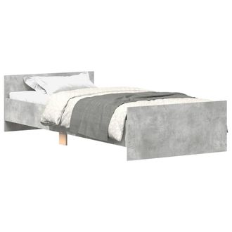 Berkfield Home Bed Frame Concrete Grey 90x200 cm Engineered Wood