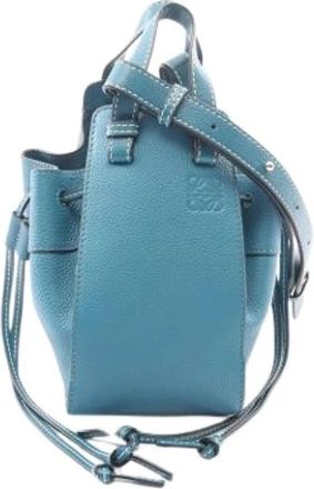 Loewe Pre-owned Handbag - Dames - Vintage Tas - Blauw - ONE Size - Leer - Vintage
