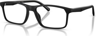 Emporio Armani 56mm Rectangle optical glasses in Black at Nordstrom