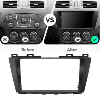 OEM Pieza De Repuesto Para Panel De Radio De Coche Abs De 9 Pulgadas Para Mazda 5 2011