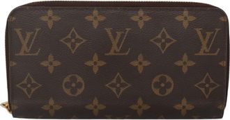 Louis Vuitton Zippy Brown Canvas Wallet (Pre-Owned)