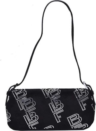 by FAR Suede Shoulder Bag - Black